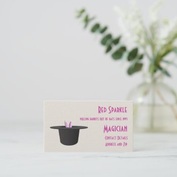 Business Card - Magic (rabbits Out Of Hats) by DigitalDreambuilder at Zazzle