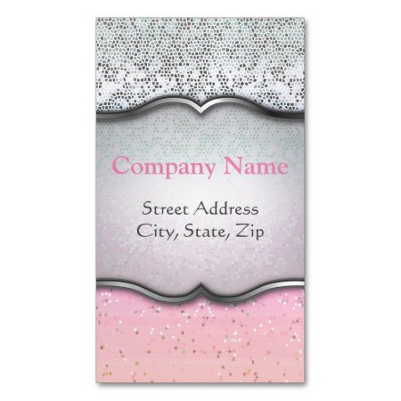 Business Card Magnet Glitter Star Dust