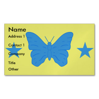 Business Card Magnet with Flag of Bady Bassit