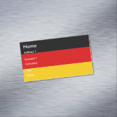 Business Card Magnet with Flag of Germany (In Situ)