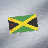 Business Card Magnet with Flag of Jamaica (In Situ)