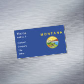 Business Card Magnet with Flag of Montana (In Situ)