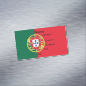 Business Card Magnet with Flag of Portugal (In Situ)