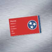 Business Card Magnet with Flag of Tennessee (In Situ)