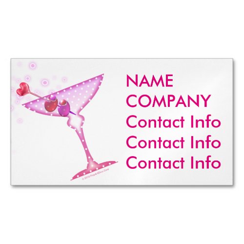 BUSINESS CARD MAGNETS _ PINK MARTINI