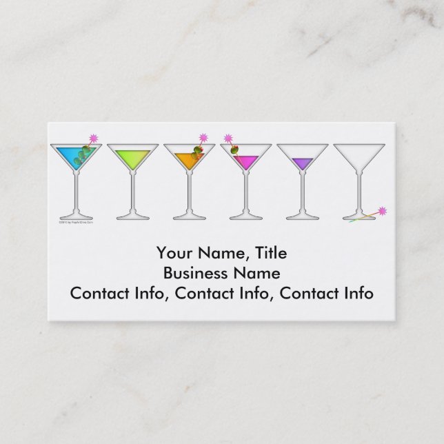 Business Card - Martinis Going, Going, GONE (Front)