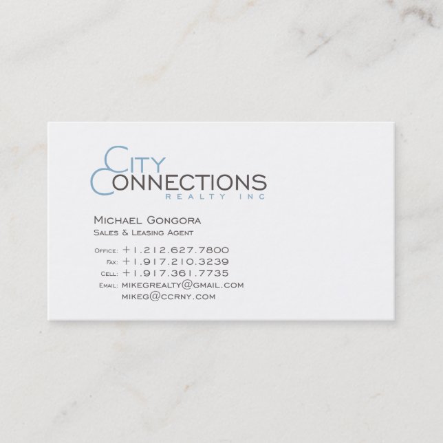 Business Card Michael Gongora (Front)