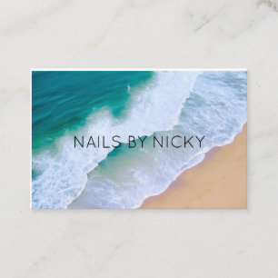 Business Card minimal beach ocean wave nature