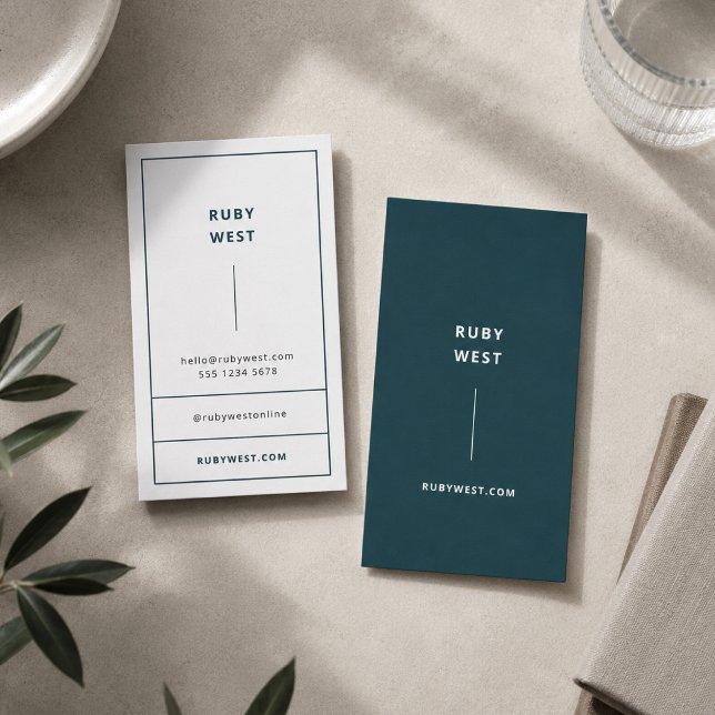 Business Card | Minimalist Personal Brand Template (Minimalist business cards template with clean contact details and personal brand styling)