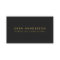 Business Card | Modern Black and Gold Lettering