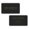 Business Card | Modern Black and Gold Lettering