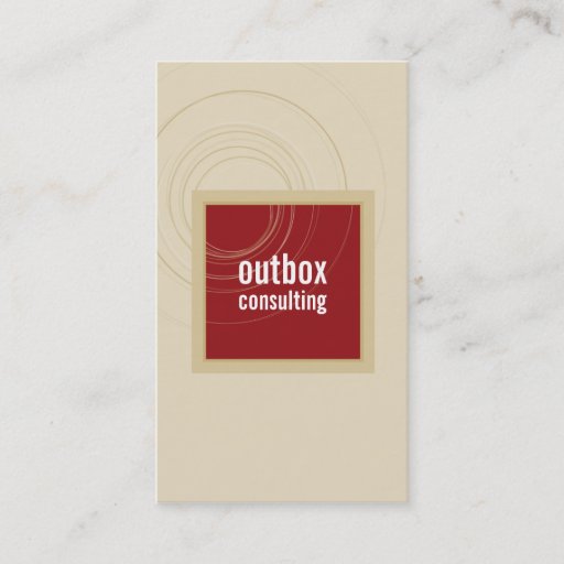 Customizable BUSINESS CARD modern box monogram maroon gold