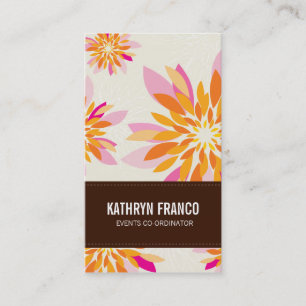 BUSINESS CARD :: modern dahlia 1P