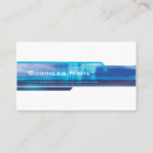 BUSINESS CARD modern futuristic trendy navy aqua