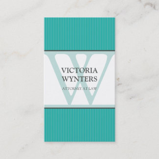 BUSINESS CARD modern initial monogram