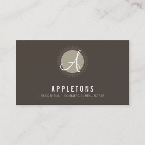 BUSINESS CARD :: monogram spot1 6L