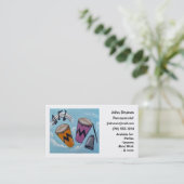 Business Card: Musician, Drummer, Percussionist Business Card (Standing Front)