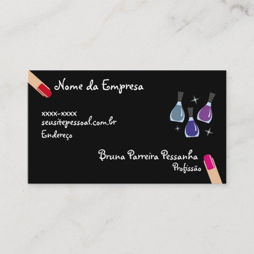 Business card Nails and Enamel