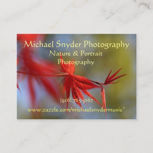 Customizable Business Card, Nature