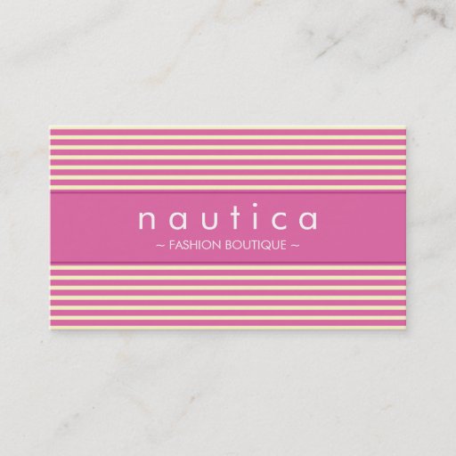 Customizable BUSINESS CARD :: nautical striped 10