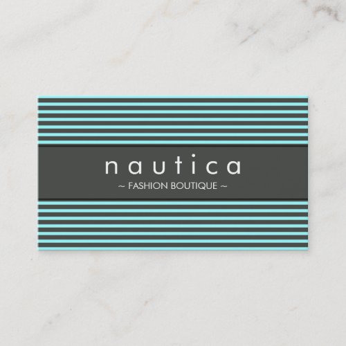 BUSINESS CARD :: nautical striped 11