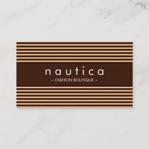 BUSINESS CARD :: nautical striped 18