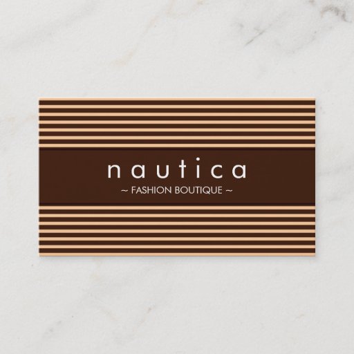 Customizable BUSINESS CARD :: nautical striped 18