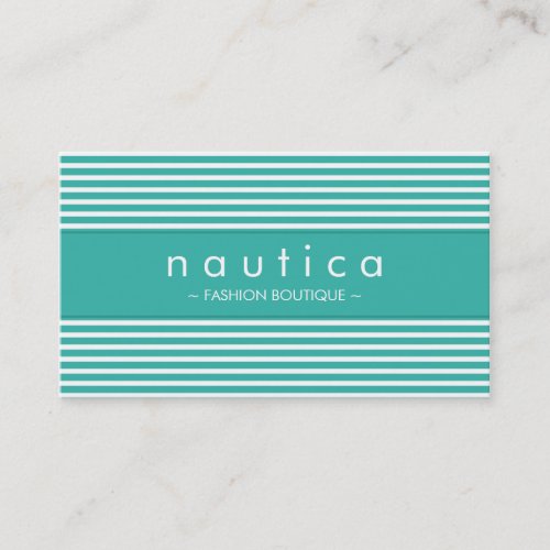 BUSINESS CARD :: nautical striped 2