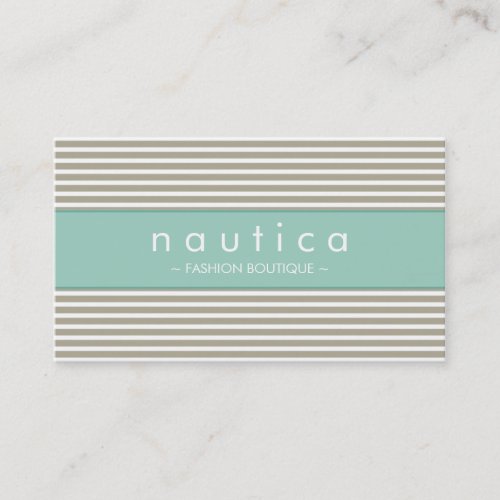 BUSINESS CARD :: nautical striped 24