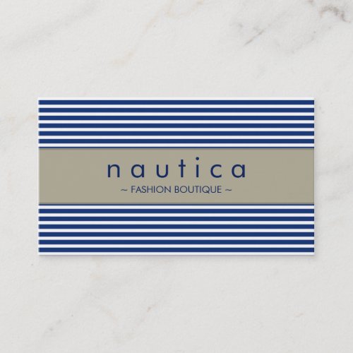 BUSINESS CARD :: nautical striped 25
