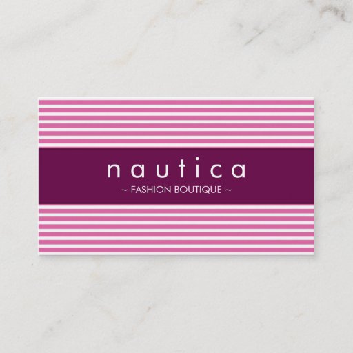 Customizable BUSINESS CARD :: nautical striped 29