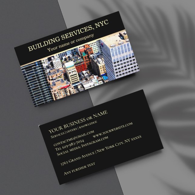 Business Card New York City NYC building workers (Creator Uploaded)