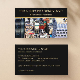 Business Card New York City NYC Real estate rent