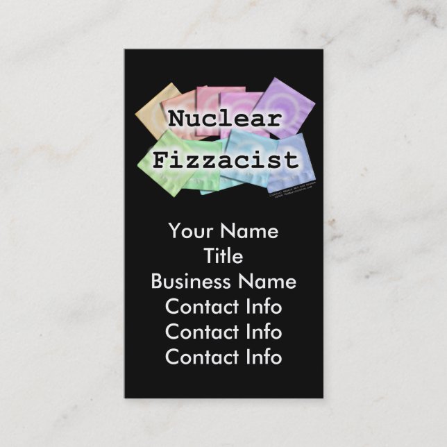 Business Card - NUCLEAR FIZZACIST (Front)