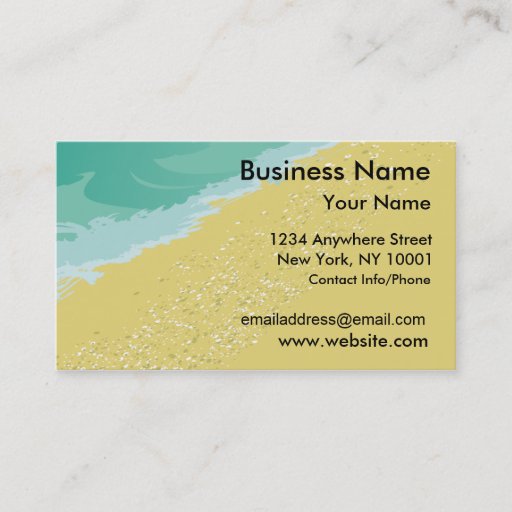 Customizable Business Card Ocean Beach