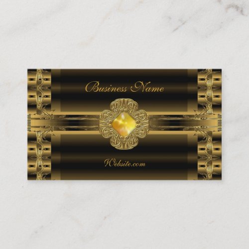 Business Card Old Gold Art Deco Jewel