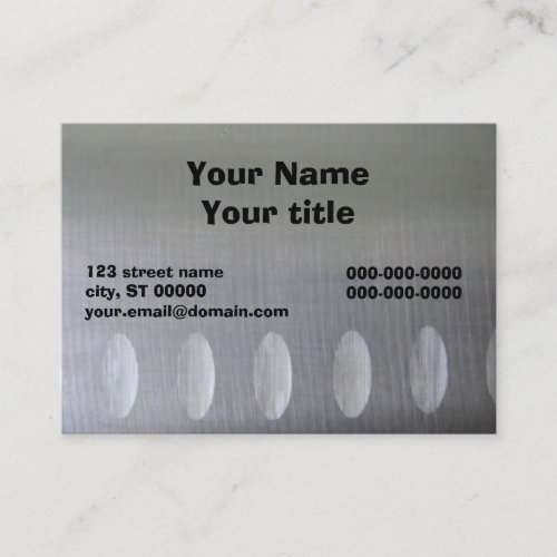 Business Card on a Chef's Knife