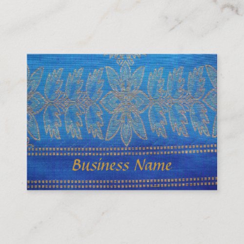 Business Card on Sari Cloth