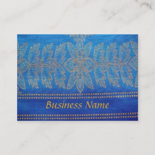 Customizable Business Card on Sari Cloth