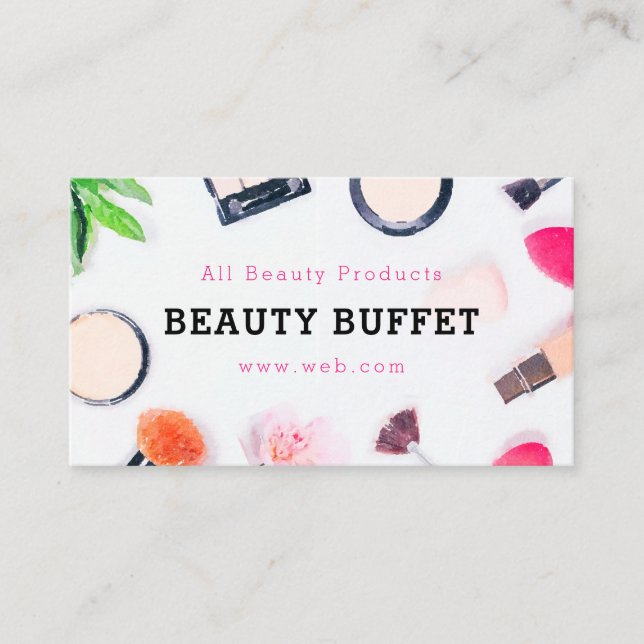 Business Card: Online Beauty Product Business Card (Front)