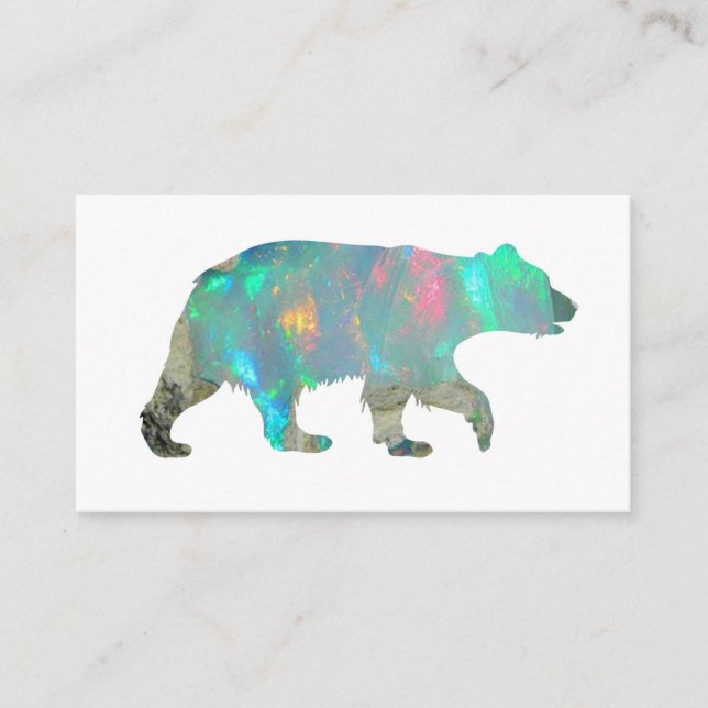 BUSINESS CARD - Opal Bear (Front)