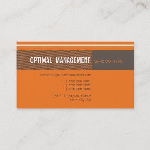 Customizable BUSINESS CARD :: optimal designer 7