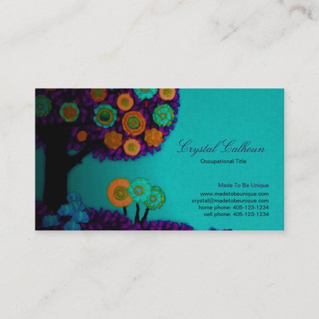 Business Card or Mommy Calling Card - Template (Front)