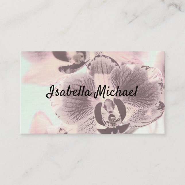 Business card, Orchid Business Card (Front)