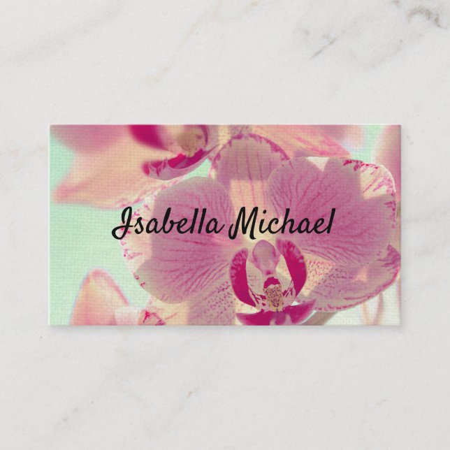 Business card, Orchid Business Card (Front)