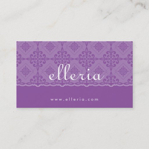Customizable BUSINESS CARD :: ornately patterned 1