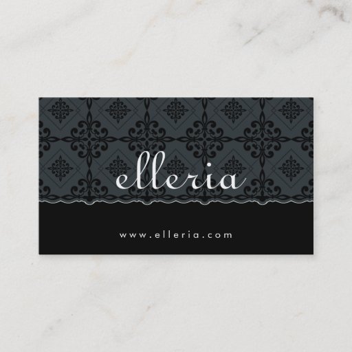 Customizable BUSINESS CARD :: ornately patterned 3