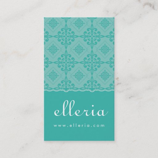Customizable BUSINESS CARD :: ornately patterned P4
