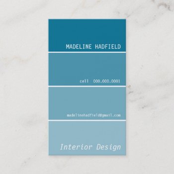 Business Card :: Paint Swatch 3p by edgeplus at Zazzle