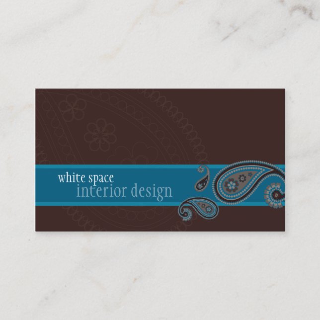BUSINESS CARD :: paisley 1 (Front)